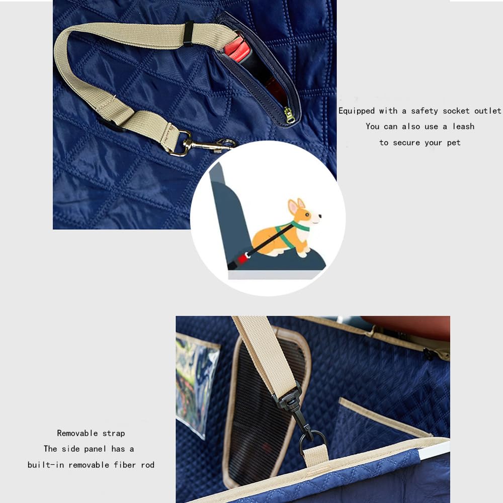 BSFFZ Car Pet Seat Cover for Chrysler 300/300C Durable Dog Travel Hammock Scratchproof Back Seat Pet Cover Easy Clean Dog Seat Mat with Pocket,Green