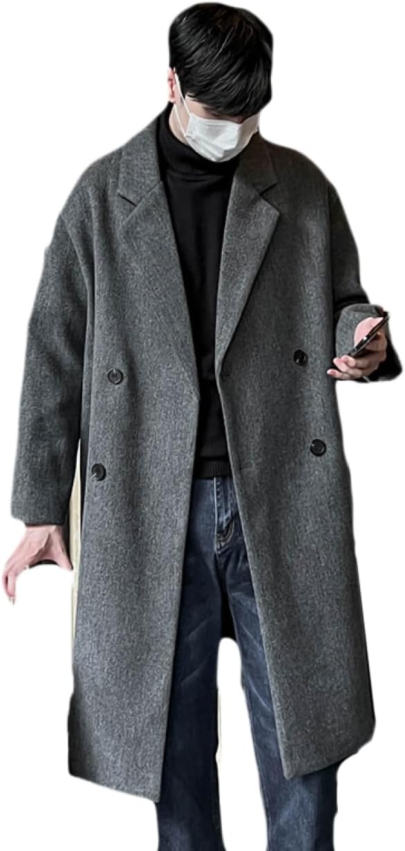 CORONA コロナ ピーコート カシミヤ ウール ダブルブレスト ネイビー S