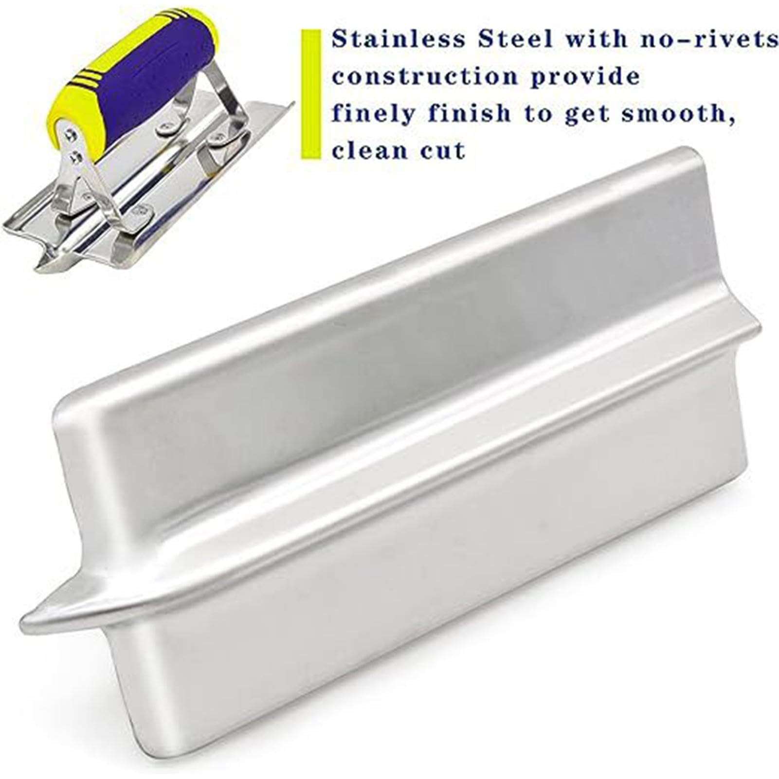 Macchina per Bordi in Acciaio Inox per Calcestruzzo - Set di Attrezzi per Finiture in Cemento, Gesso e Stucco - Utensili Senza Rivetti