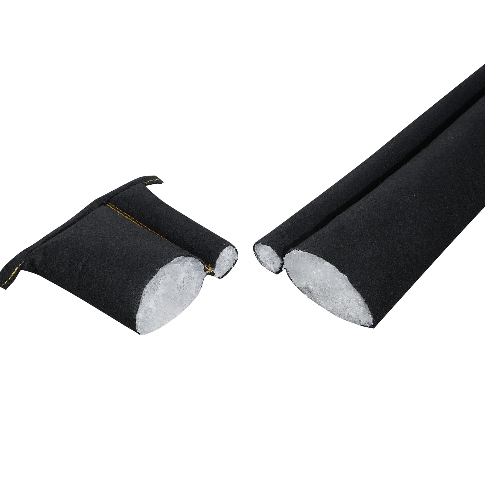 VEVOR Barriere antiallagamento, Sacchetti per dighe antialluvione 10 pezzi con secchio di plastica, Barriere antiallagamento attivate dall'acqua per casa, porta, vialetto (5FT x 6in)