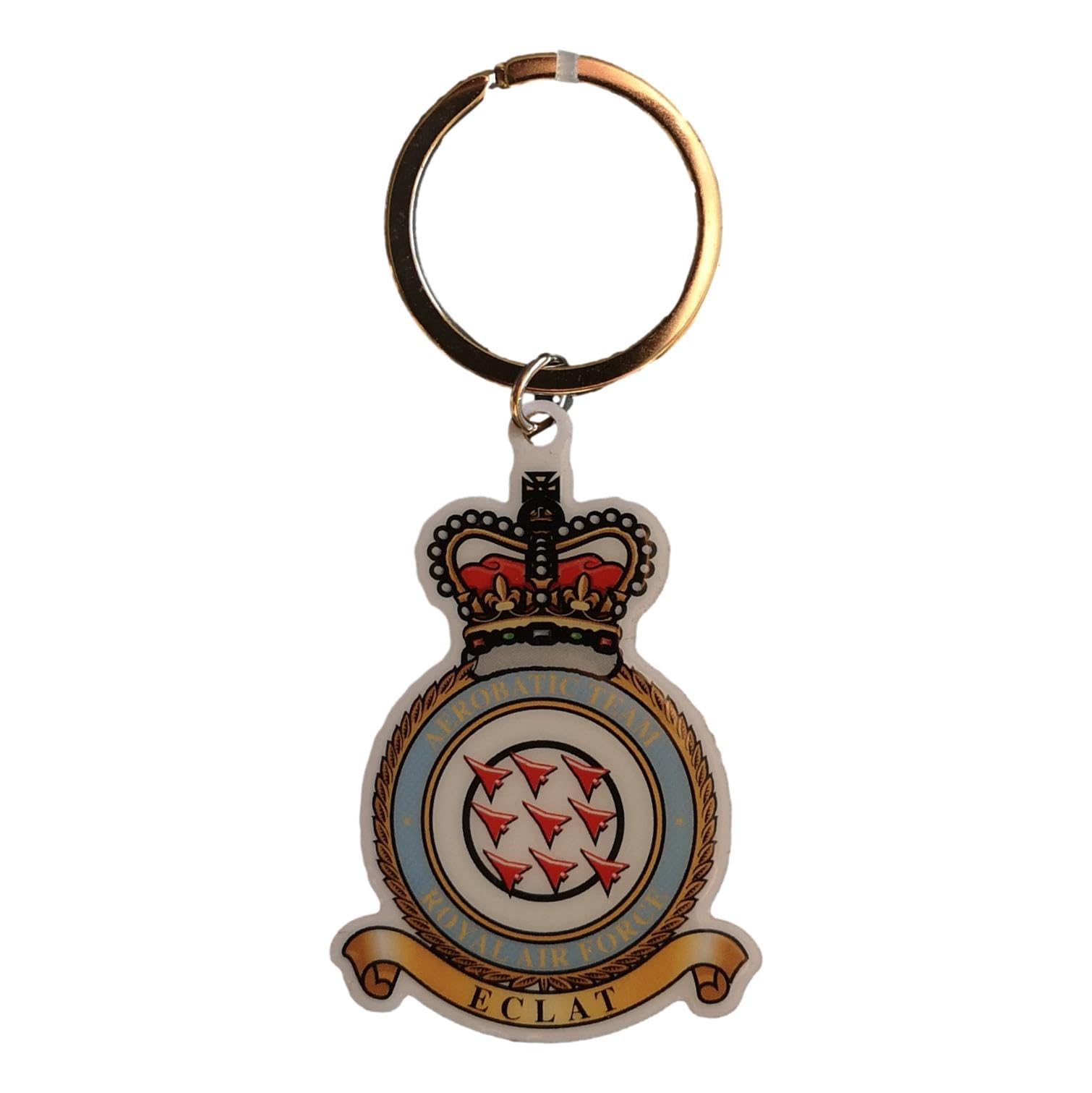 Royal Air Force Unisex Multicoloured Red Arrows Crest Raf Keyring