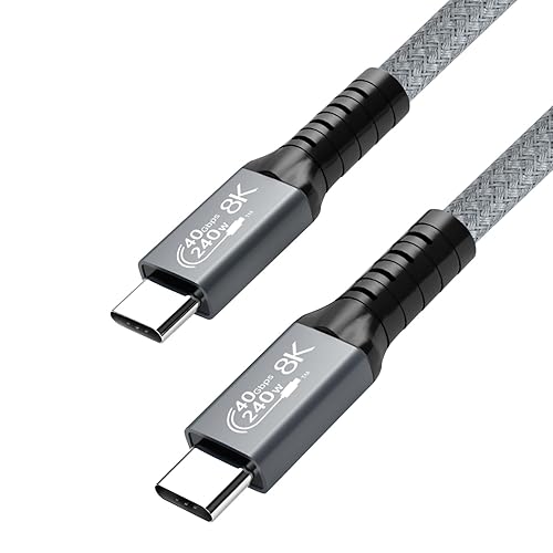 Cable USB 4 de 40 Gbps, cable USB C a USB C con pantalla HD de video 8K y carga de 240 W, compatible con Thunderbolt 34 Surface Pro, Samsung, HP, disponible en Yaxa Peru