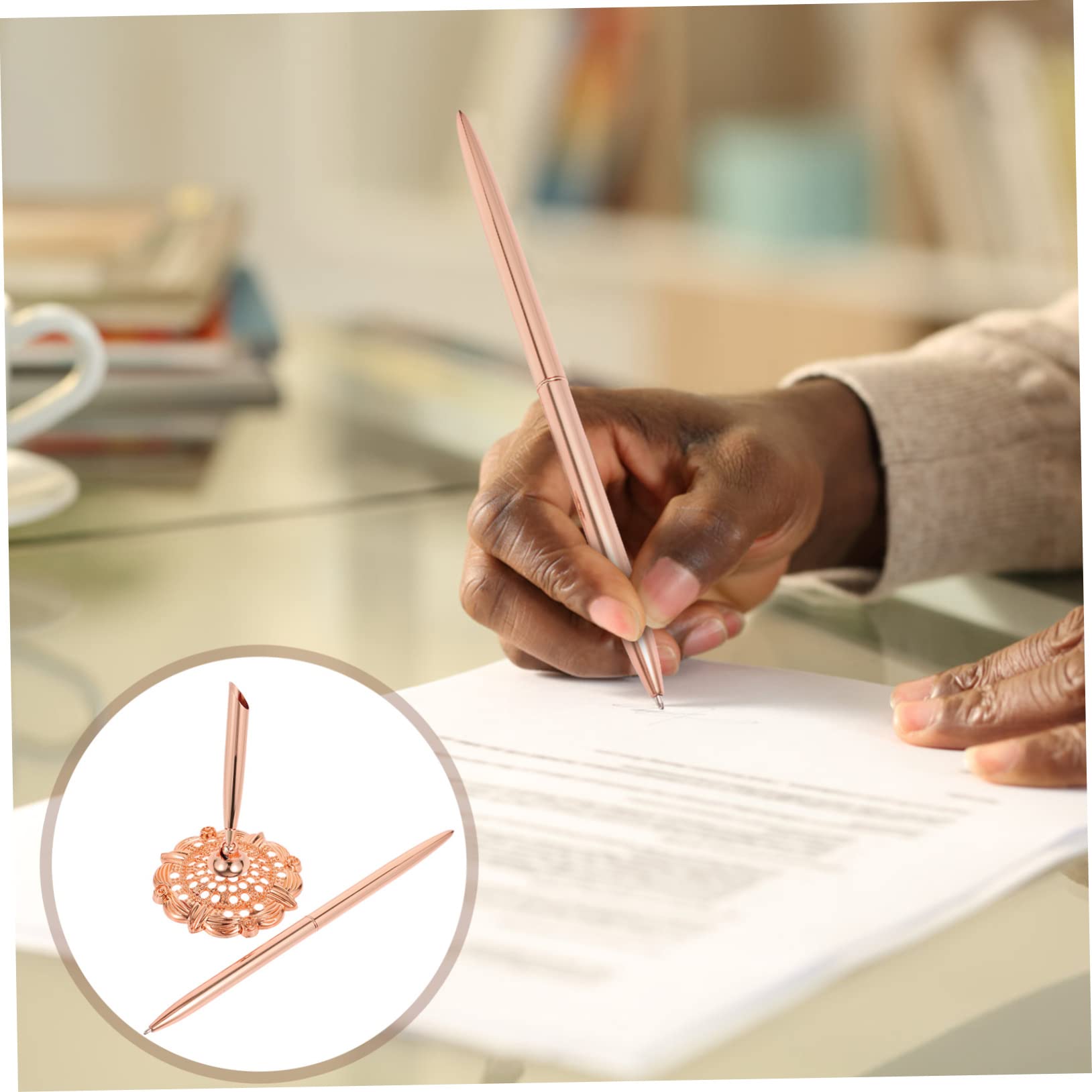 TEHAUX 6pezzi Penne Sfera Professionali Per Ufficio e Banche Design Creativo e Funzionale Scrittura e Divertente Facili Da Usare e Sostituire Per Adulti e Studenti