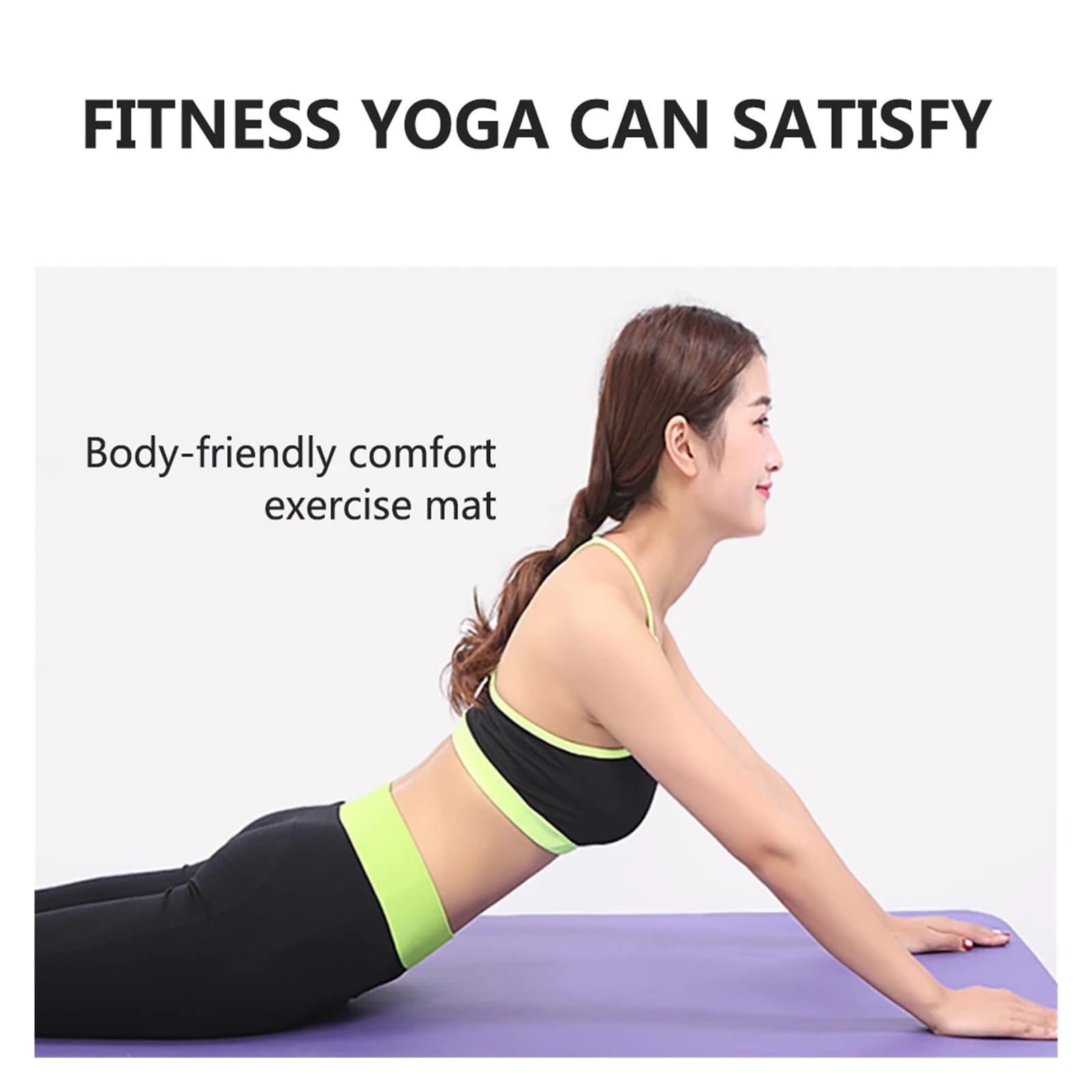 Tappetino Per Yoga Tappetini da yoga antiscivolo spessi, for palestra, Pilates morbido, for sport, body building, fitness, pilates, ginnastica per la Casa