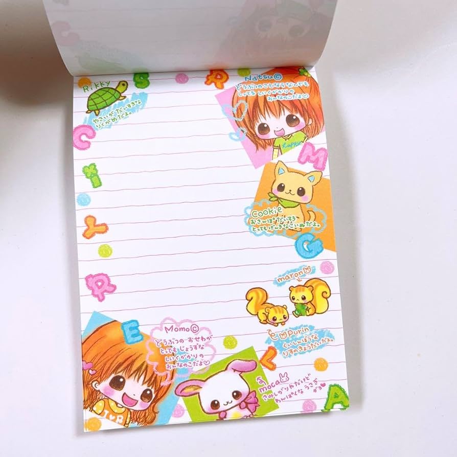 ぷるるんプリンちゃん　ぬりえメモ　平成　レトロ　メモ帳　カミオジャパン ぷるるんプリンちゃんぬりえメモ平成レトロメモ帳カミオジャパン