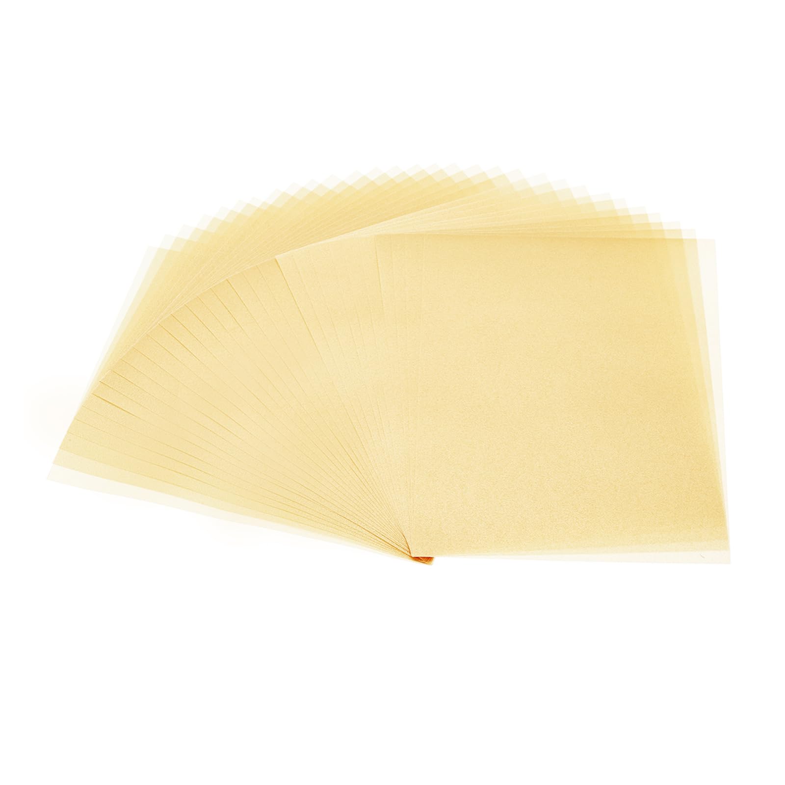 PATIKIL 30 Sheets Vellum Paper 8.5x11inches, Printable Translucent Paper 100GSM Colored for Invitations Laser Inkjet Printing Card Making Crafting Wedding Tracing, Beige Gold