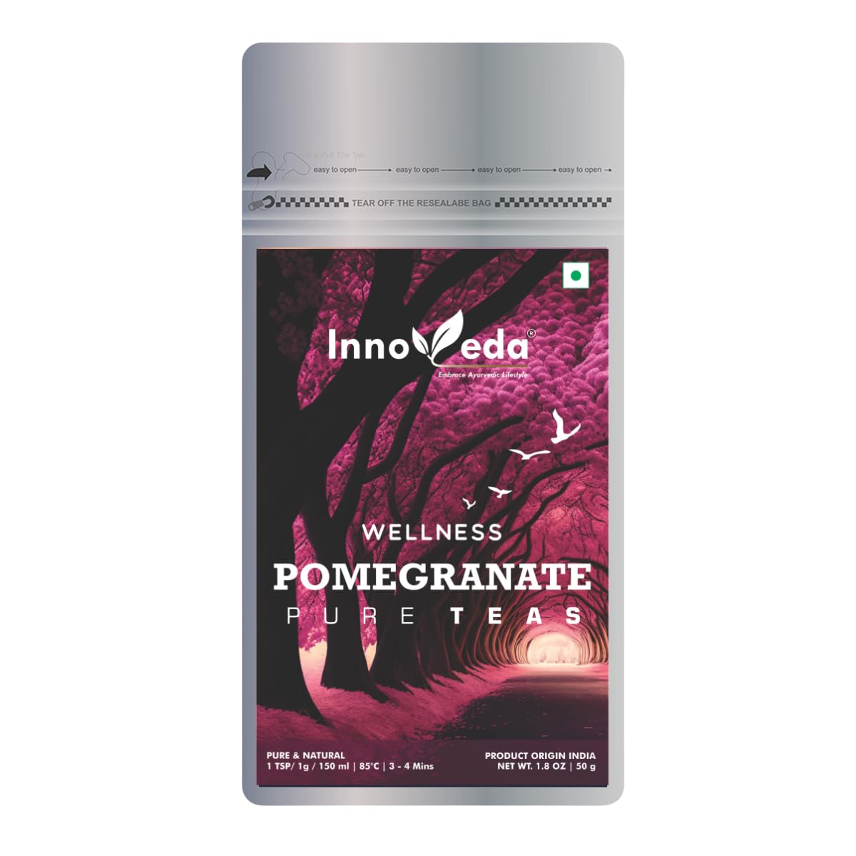 INNOVEDA Pomegranate Flower Herbal Tea Nourishes Skin Lightens Complexion 28 Tea Cups 50 Grams (B0C74FX3N8) Amazon Price History, Amazon Price Tracker