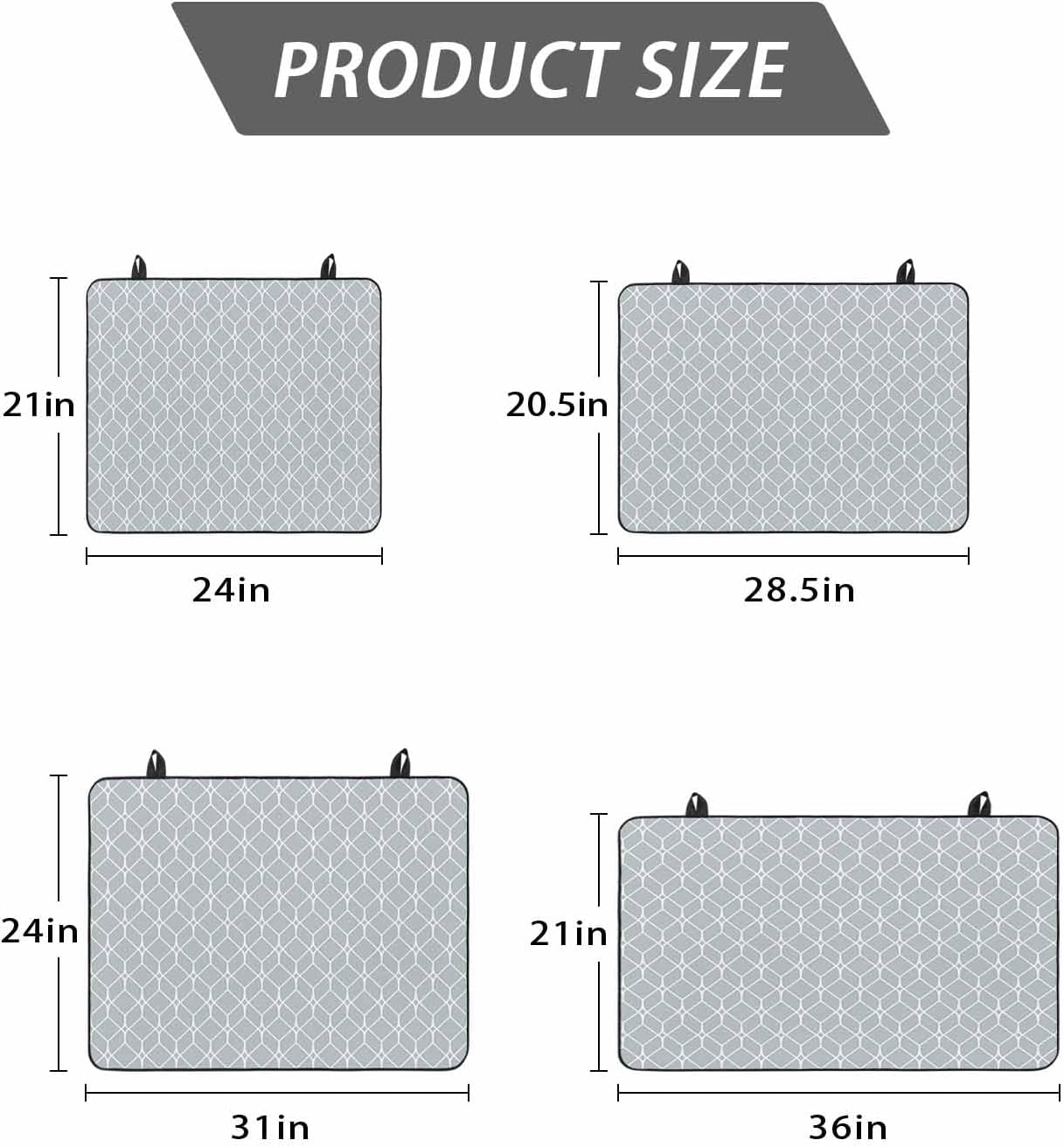 Stove Top Cover Modern Geometric Stove Cover for Electric Stove Top Grey Color Blocks Glass Cooktop Covers Anti-Slip Mat Heat R esistant Countertop Protector Kitchen Decor 28.5"x20.5"
