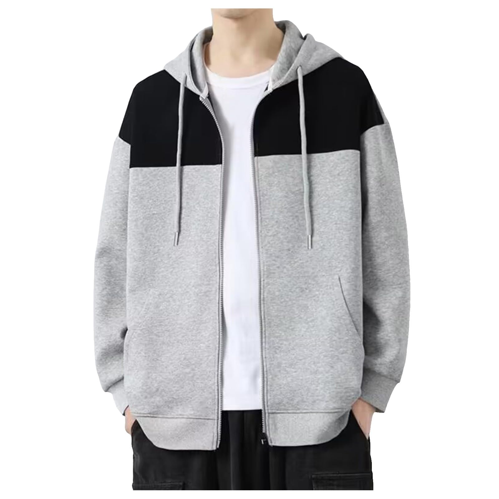 Amazon.co.jp: [Shopyruder] ジップパーカー メンズ ストリート 秋 冬