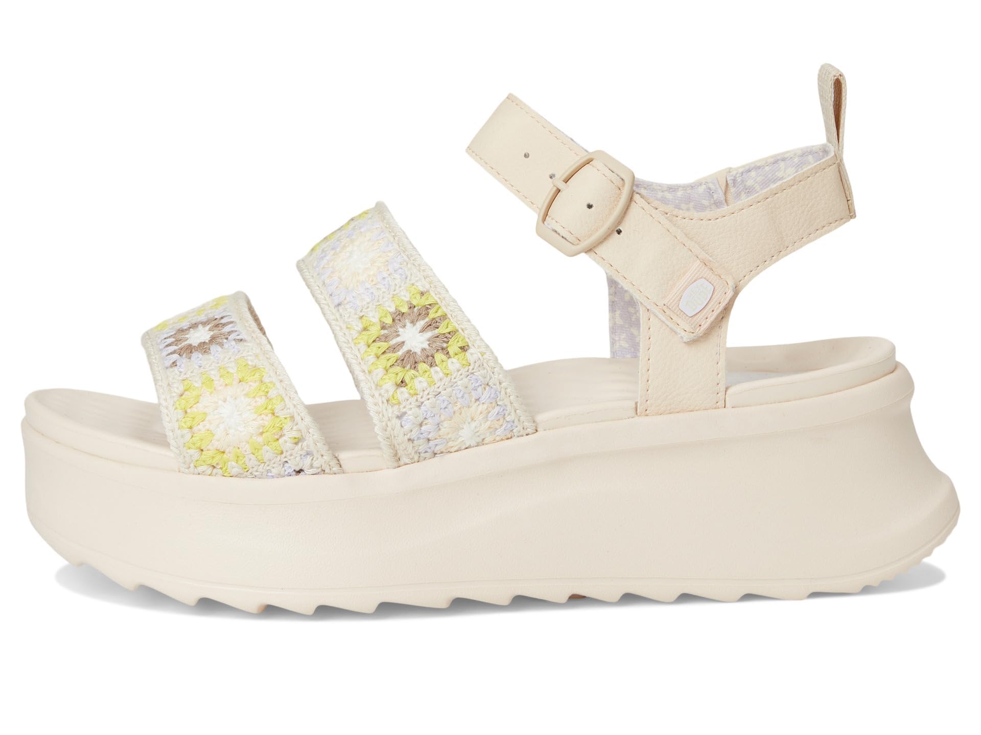 HEYDUDE Delray Buckle Cottage Crochet MocassinoDonna