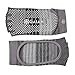 Gaiam Yoga Socks - Toeless Grippy Non Slip Sticky Grip Accessories for Women & Men - Hot Yoga, Barre, Pilates, Ballet, Dance, Home - Grey/Black Mary Jane