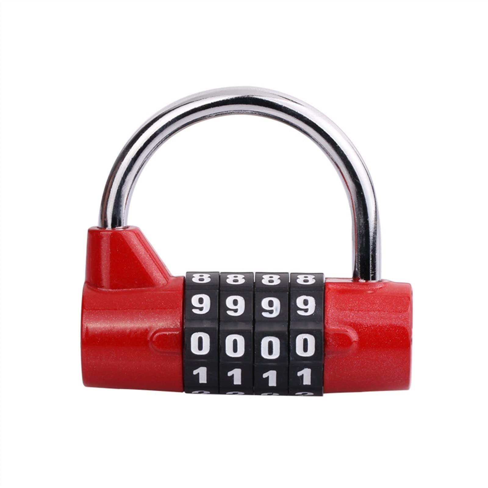 Cadenas multifonctionnelle 4 chiffres pour tiroir armoire bagages et boîte à outils