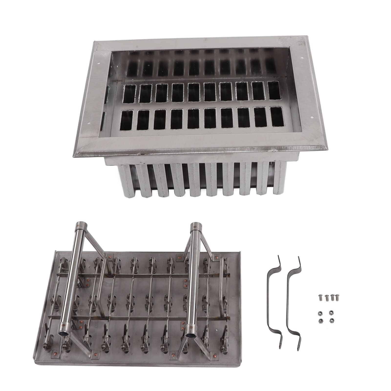 30PCS Homemade moulds, Ice Cream Silver Stainless Steel DIY Ice Cream with Cover for Commerce