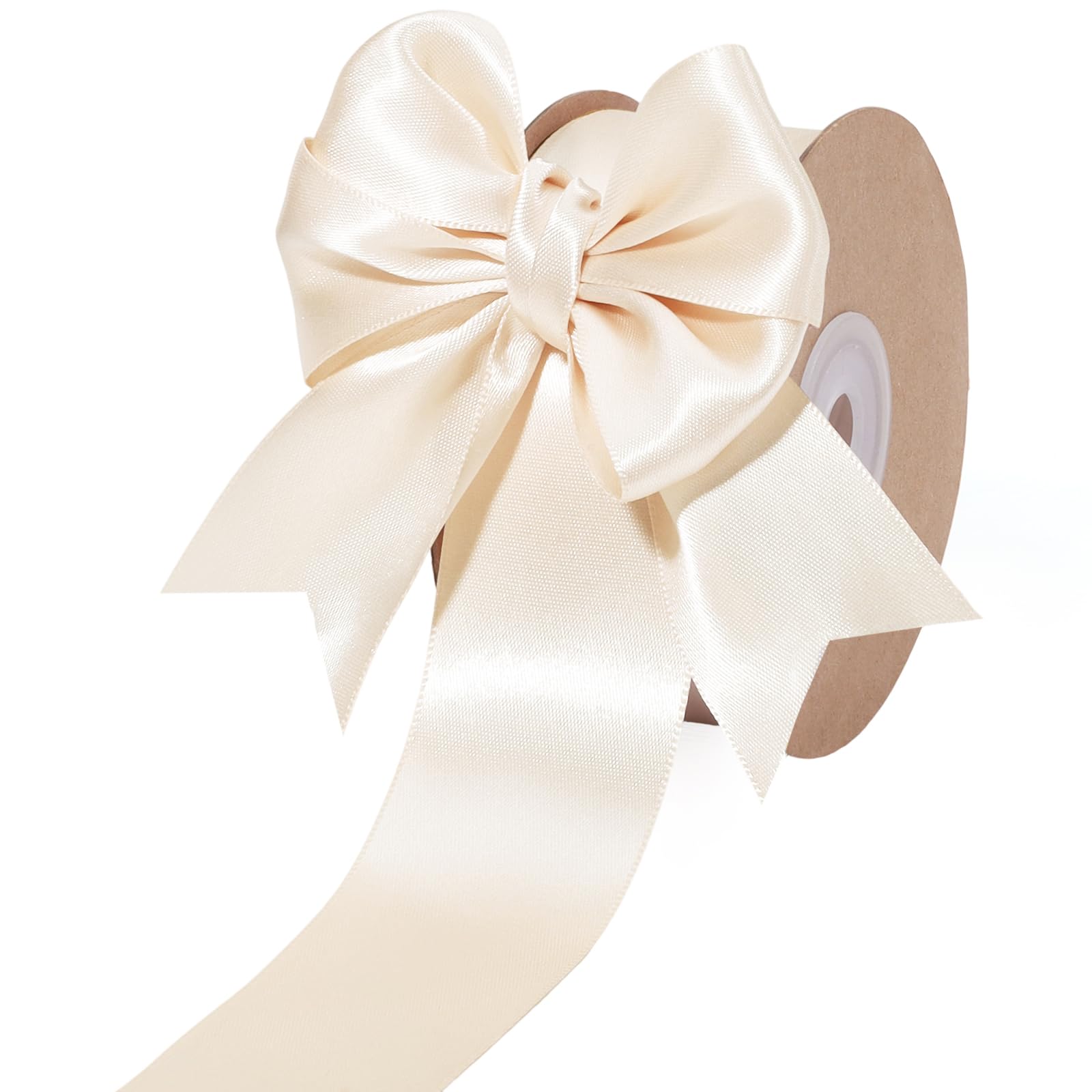 Amazon.com: LaRibbons Nude Satin Ribbon 1 1/2 Inch 25 Yards Luxury