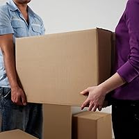 Vista 7 de uBoxes Extra grande (paquete de 5) Caja de mudanza de cartón corrugado estándar de 23" x 23" x 16", marrón corrugado