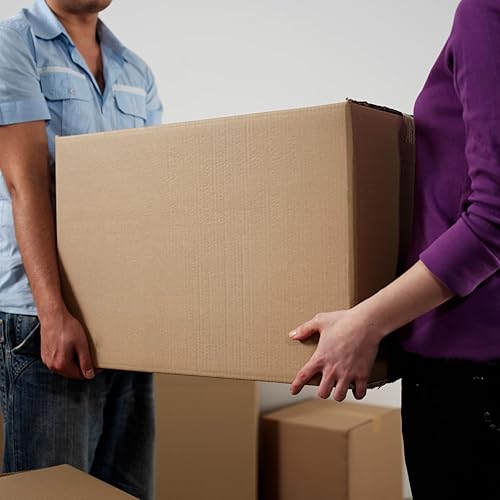 Miniatura 7 de uBoxes Extra grande (paquete de 5) Caja de mudanza de cartón corrugado estándar de 23" x 23" x 16", marrón corrugado