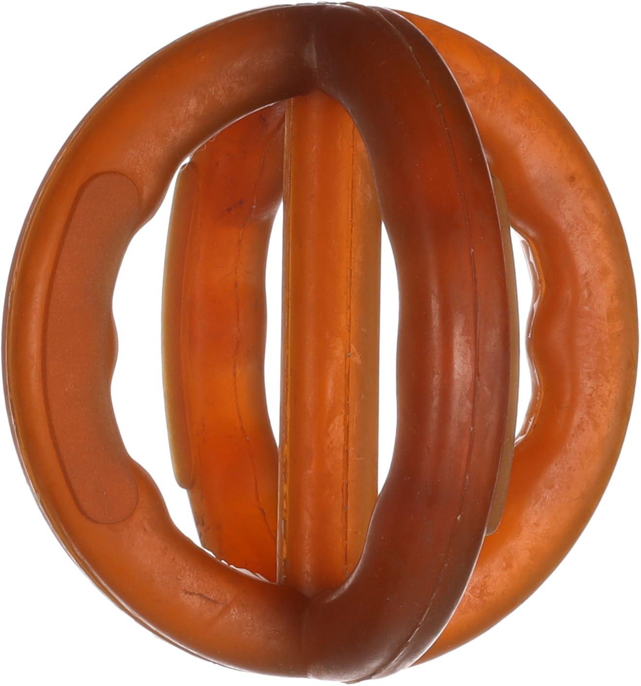 Flamingo Hundespielzeug – Cross Ball braun – Naturkautschuk – 14 × 11 × 11 cm