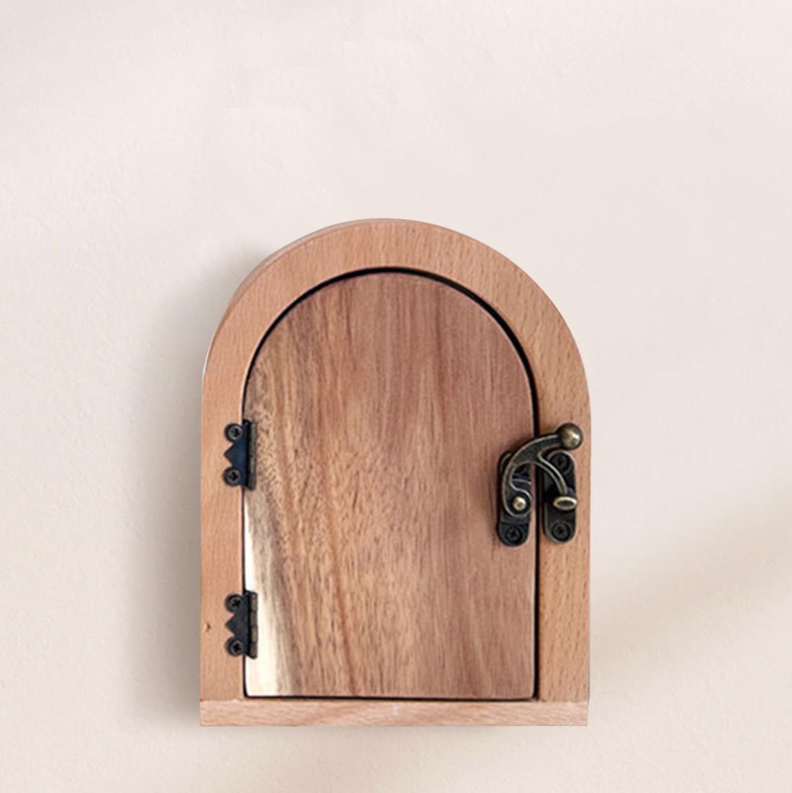 Placa de cubierta de enchufe de puerta de hada a prueba de bebés cubiertas de encendido y apagado a prueba de niños, protector de encendido y apagado hecho a mano interior de madera hecho a mano para
