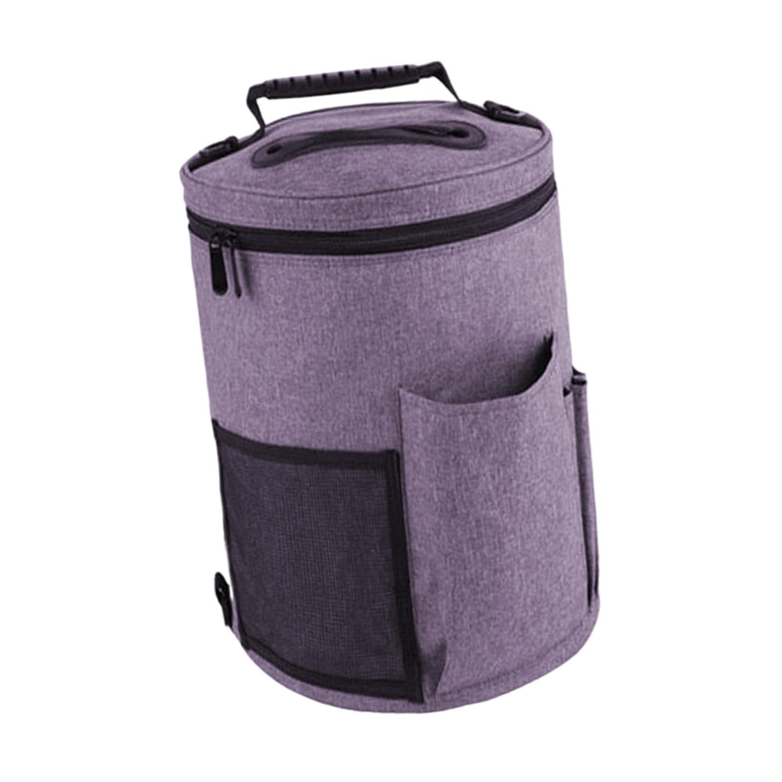 PIXZCSA Versatile Yarn Storage Bags Efficiently Designed Crochet Bag For Yarn Storage Store All Efforts In One Place Portable Round Bags Sewing Accessory
