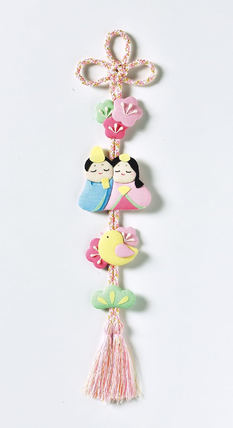 Takagi Fiber Panami HM-29 Hinamatsuri Craft Kit, Hina Decoration, Flower Peach