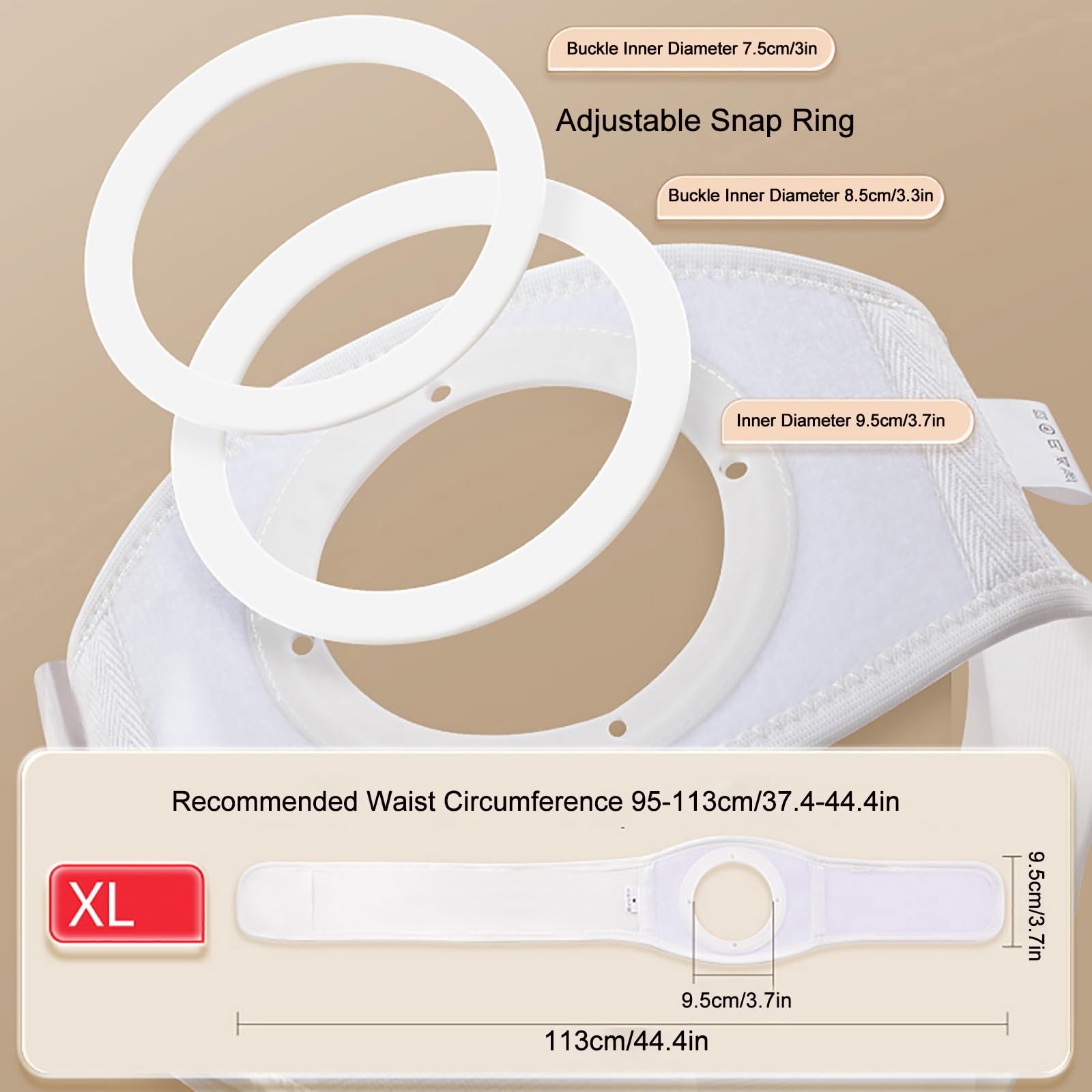 Abdominal Binder for Men and Women, Umbilical Hernia Belt for Post Surgery & Postpartum Recovery(X-Large)