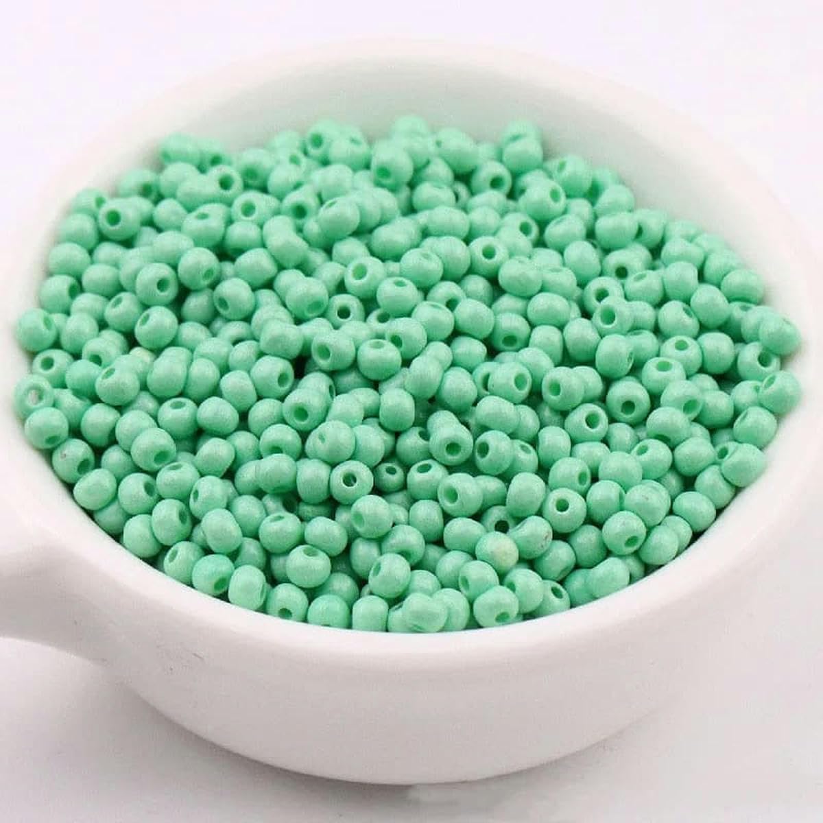 Perles de rocaille en verre uniformes de 2 mm, 3 mm, 4 mm, 11/0, 8/0, 6/0, perles d'espacement rondes opaques résistantes à l'usure pour la fabrication de bijoux à faire soi-même, matériel de coutur