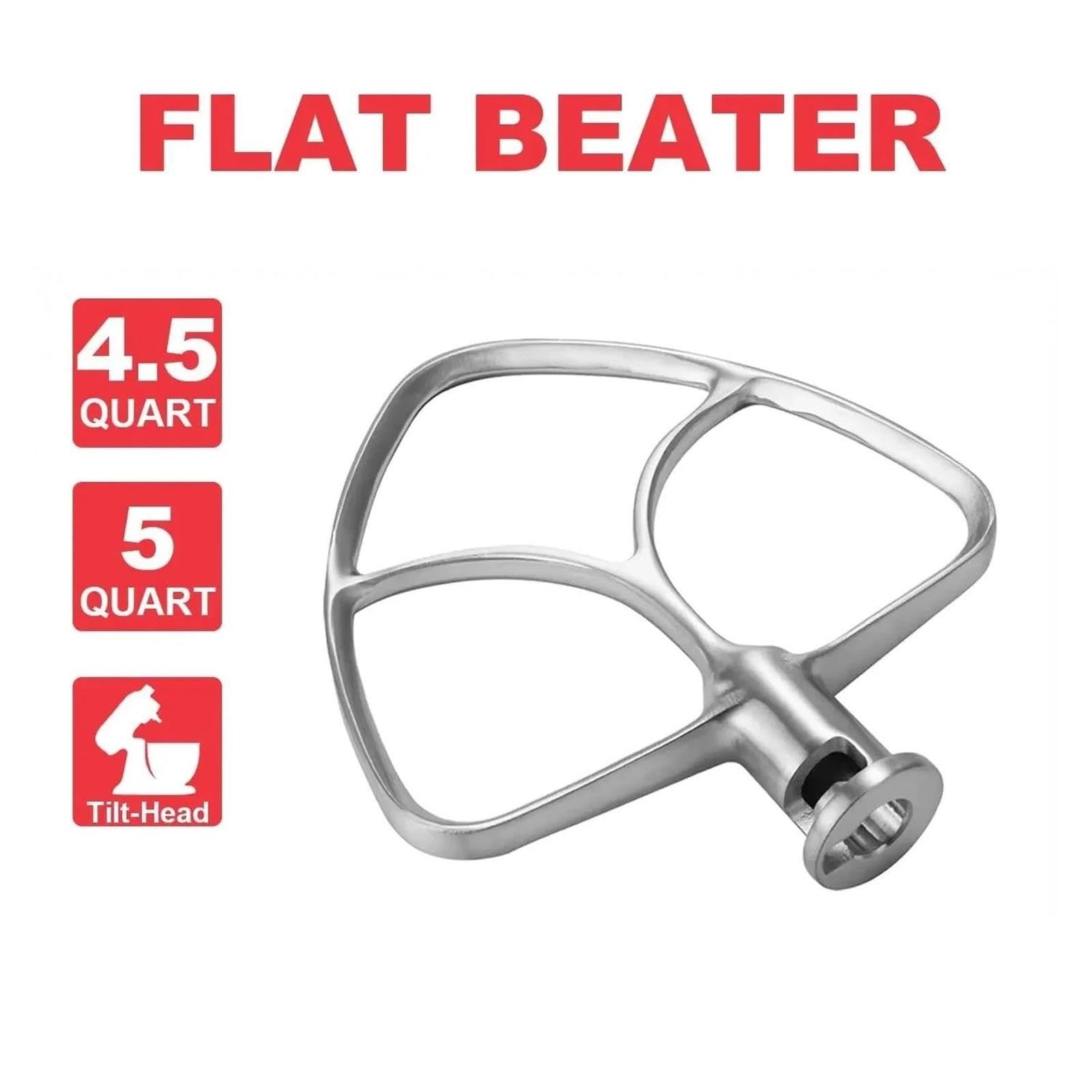 Frusta Piatta Di Ricambio In Acciaio Inossidabile Accessori For Robot Da Cucina Compatible With KitchenAid 4,5-5 QT