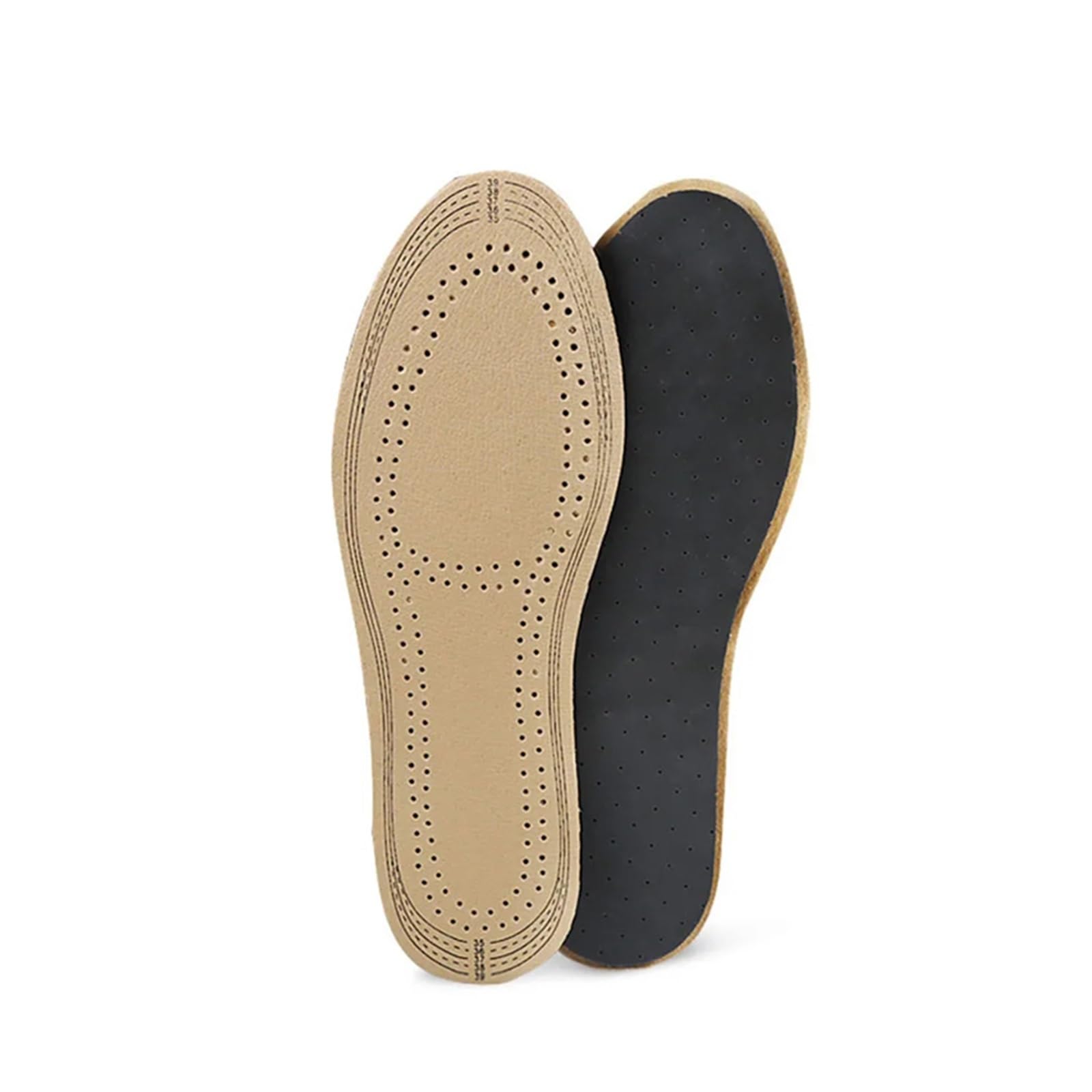Plantillas de Cuero Transpirables ultrafinas Que absorben instantáneamente el Sudor Suelas Interiores de Repuesto Almohadillas for Plantillas de Zapatos(Small)