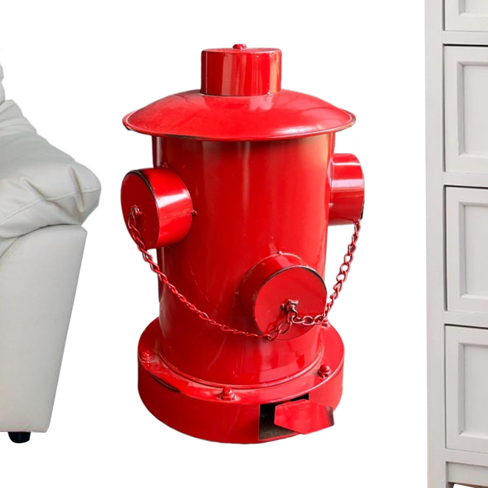 Poubelle De Cuisine - Bac Grande Capacité En Forme De Bouche D'Incendie Avec Pédale | Corbeille À Déchets Cuisine, Pour Extérieur Voiture Bureau Maison Chambre Salle Bains, Commodité Sans Contact