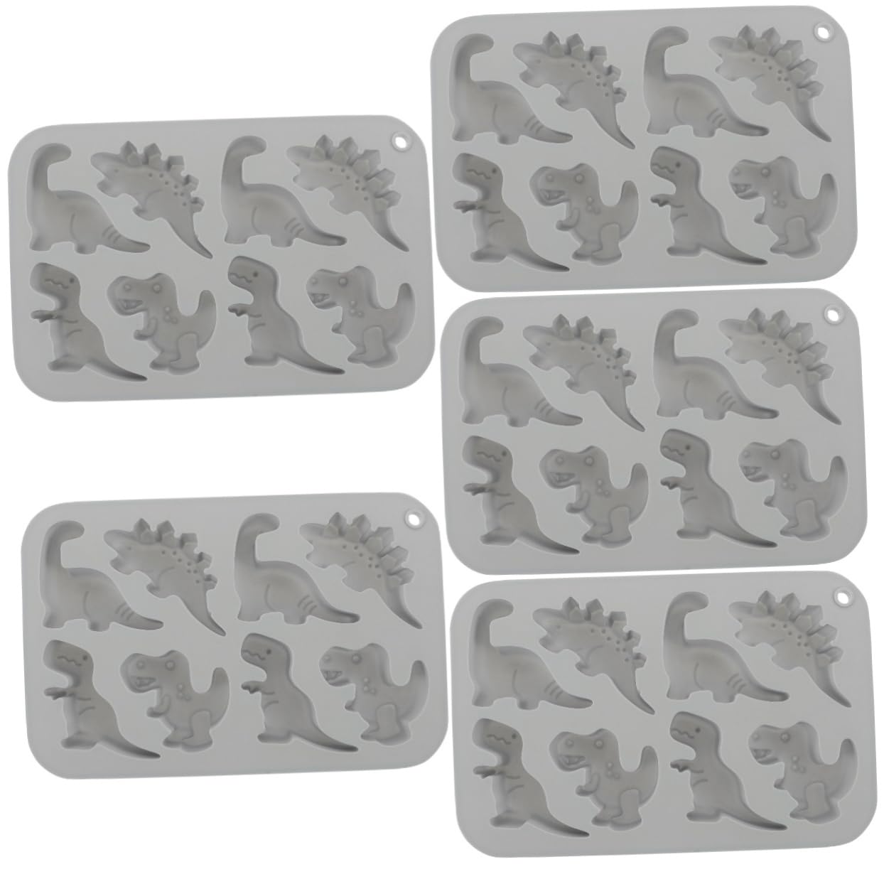 TOPBATHY 5 in Silicone A Forma Di Dinosauro Non Adatti Per Decorazioni Di Torte Al Cioccolato Fondente
