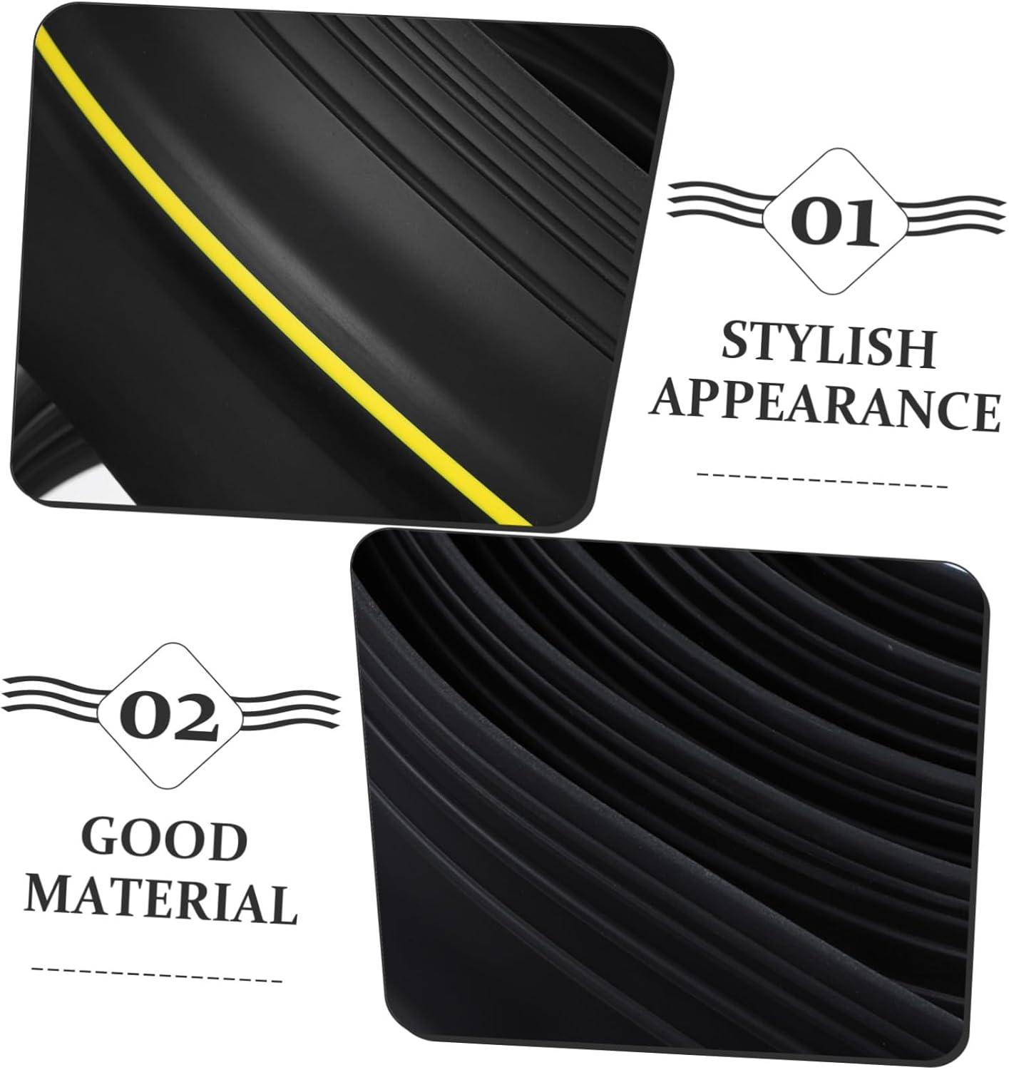 Flexible Rubber Garage Door Seal Strip Weatherproof Bottom Insulation for Garage Door Gaps Prevention Wear-Resistant Weatherstripping Replacement