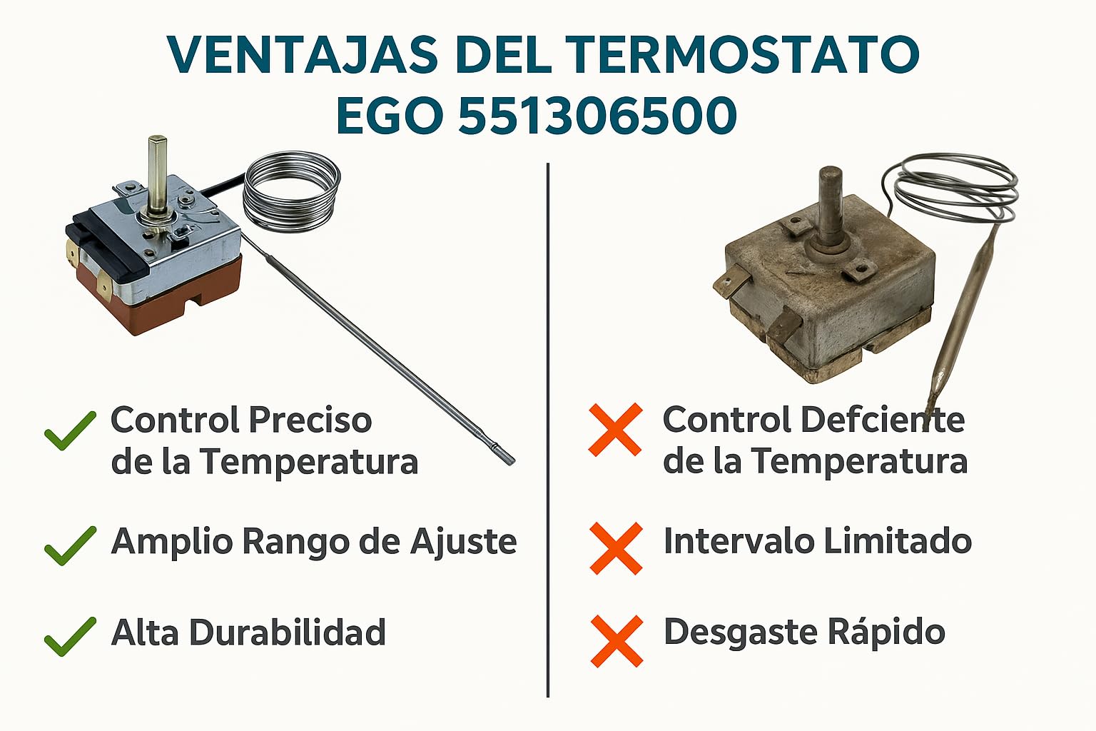 Recamania Termostato Horno Universal para Cualquier Marca