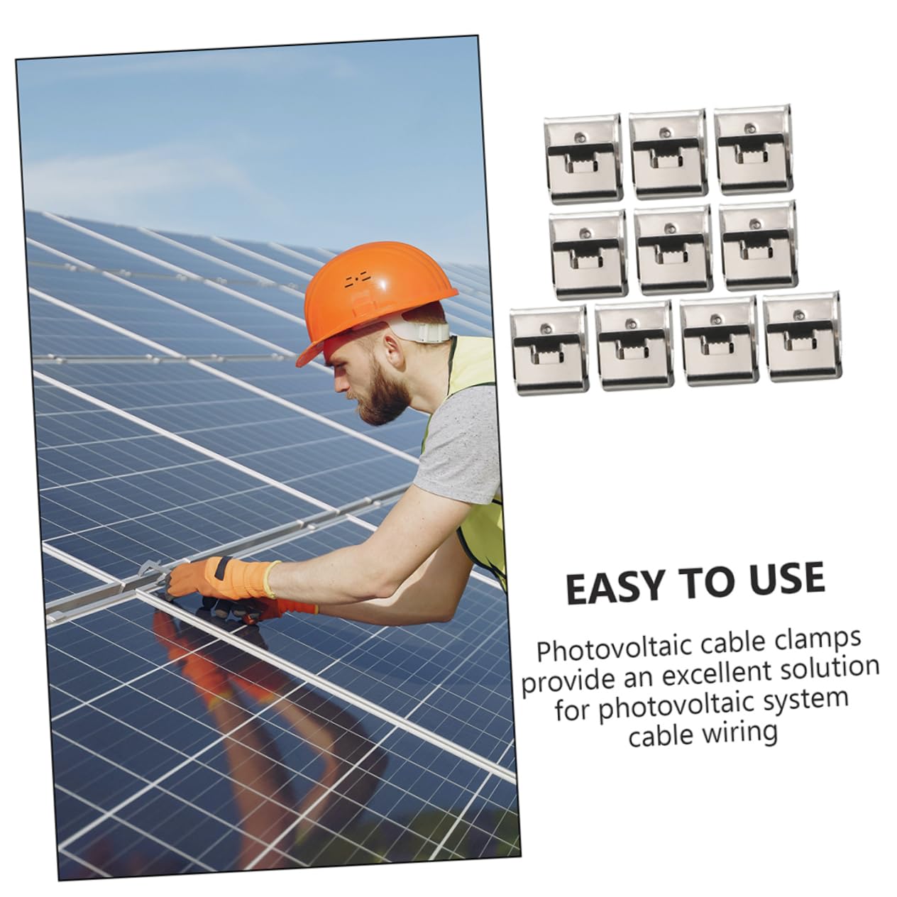 275stücke Teiliges Edelstahl Kabelclips Für Solaranlagen Stabiler Kabelhalter Für Photovoltaik-kabel Installieren Und Wetterfest