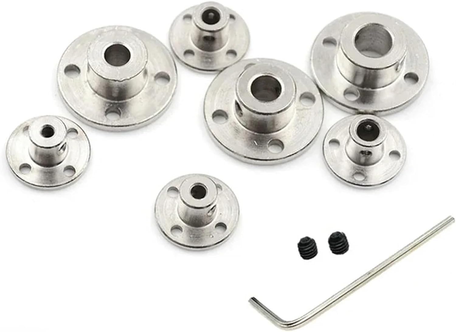 Złącze Sprzęgła Kołnierzowego, Sztywne Sprzęgło Kołnierzowe, Sprzęgło Silnikowe, 3 Mm 3,17 Mm 4 Mm 5 Mm 6 Mm 6,35 Mm 7 Mm 8 Mm 10 Mm 11 Mm 12 Mm Sztywne, One Color, 7mm