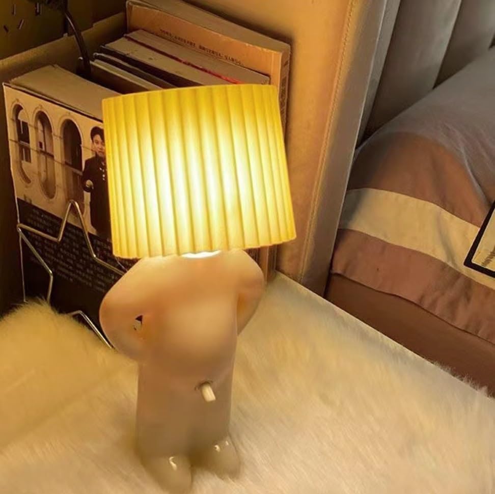 Naughty Boy Lampada da Scrivania - Omino Timido Decorazione Casa