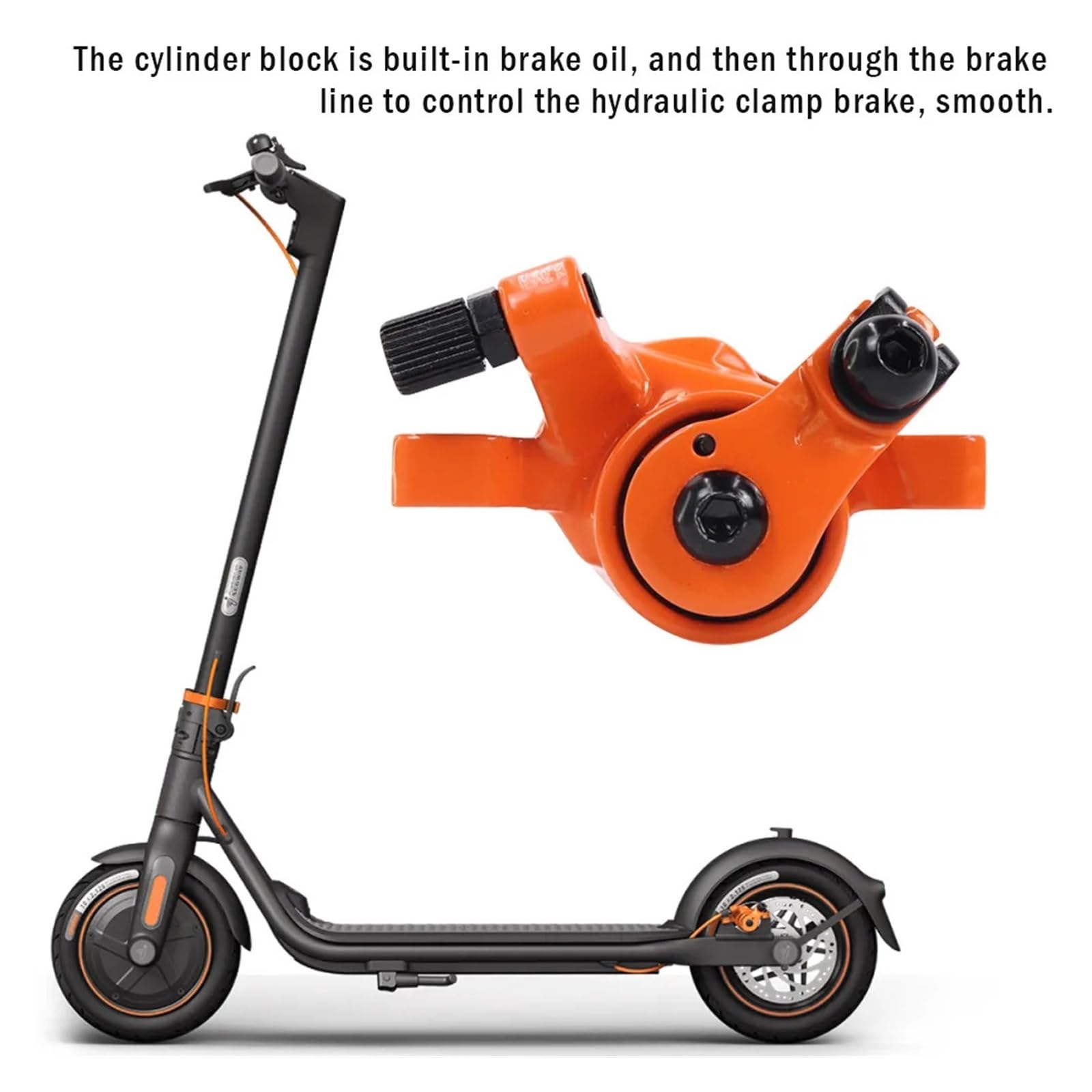 Pastiglie Freno Disco Freno in Acciaio Inossidabile da 140 mm Compatibile con Ninebot F20 F30 F40 Blocco Freno a Disco for Scooter Elettrico Parti for Monopattino(140MM)