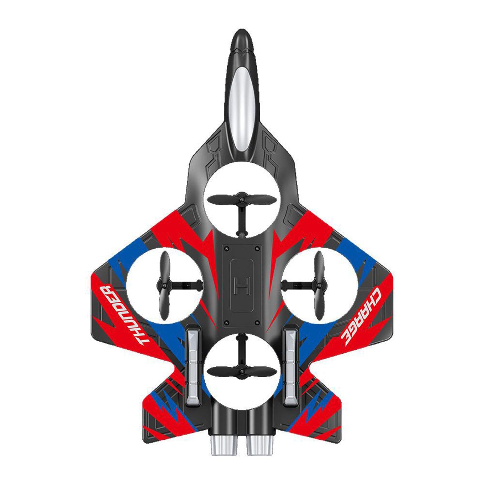 Qianly Avión Teledirigido RC con Mando a Distancia Modelo Avión Planeador Ligero de Espuma Resistencia a Golpes y Fácil Control Adecuado para Principiantes, Rojo