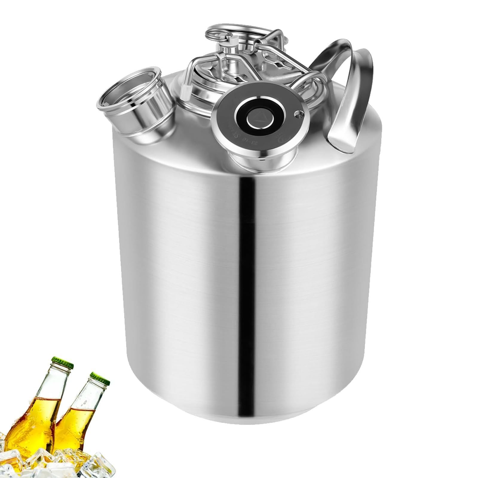Limpiador de líneas de cerveza, contenedor multifuncional de acero inoxidable para limpieza del dispensador del hogar