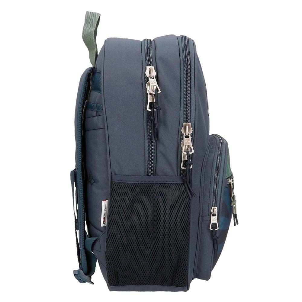 Pepe Jeans Tom Mochila Escolar, Azul
