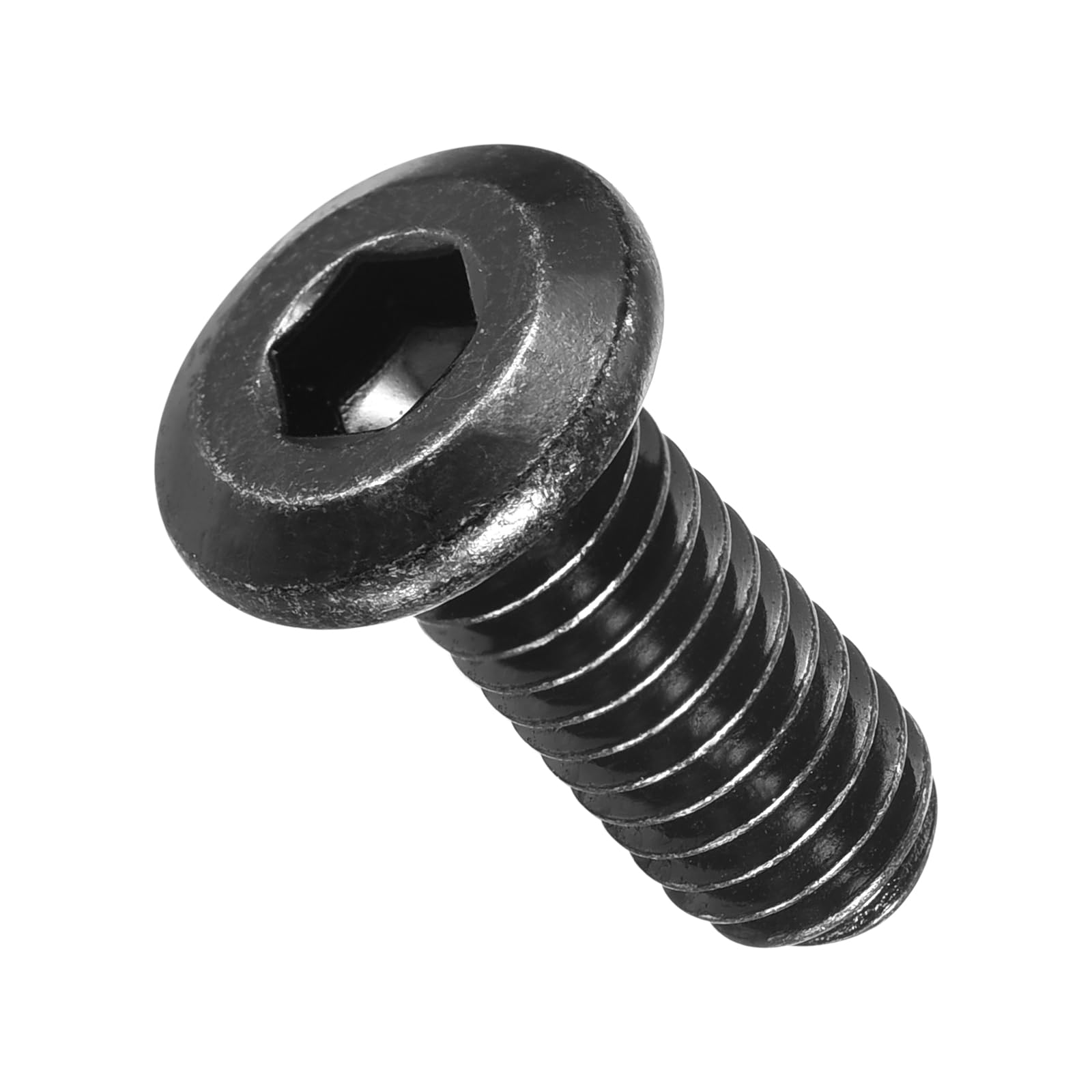 METALLIXITY Flat Head Hex Socket Cap Screws Bolts(5/16"-18x3/4") 10Pcs, 304 Stainless Steel Hex Socket Furniture Bolts Screws - for Furniture Woodworking Project, Black