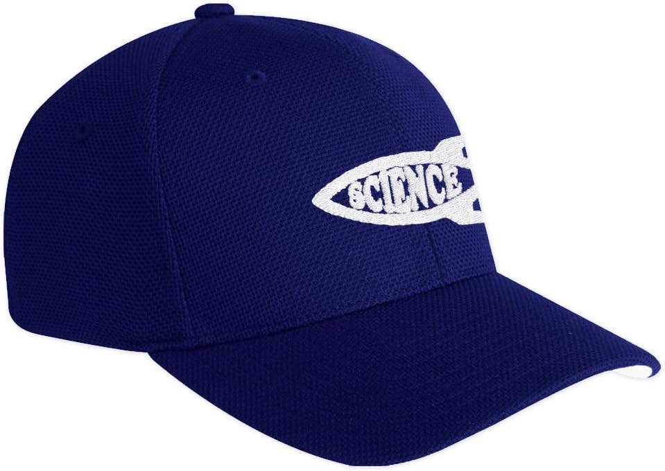 EvolveFISH Rocket Science Fish Embroidered Adult Cool & Dry Sport Cap Hat