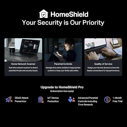 Miniatura 7 de TP-Link Archer BE24000 - Router WiFi 7 de cuatro bandas (Archer BE900) con puertos Ethernet dual de 10 Gbps Multi-Gig y pantalla táctil LED, 12