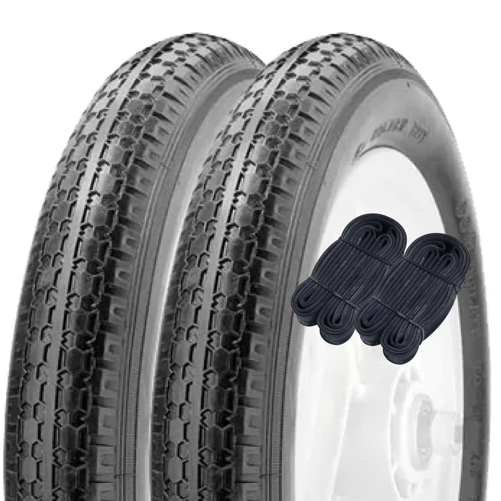 シンコー 12インチ 自転車 タイヤ チューブ 各2本セット ペア巻 スタンダードタイヤ 12.1/2×2.1/4 ブラック H/E SR131 60002