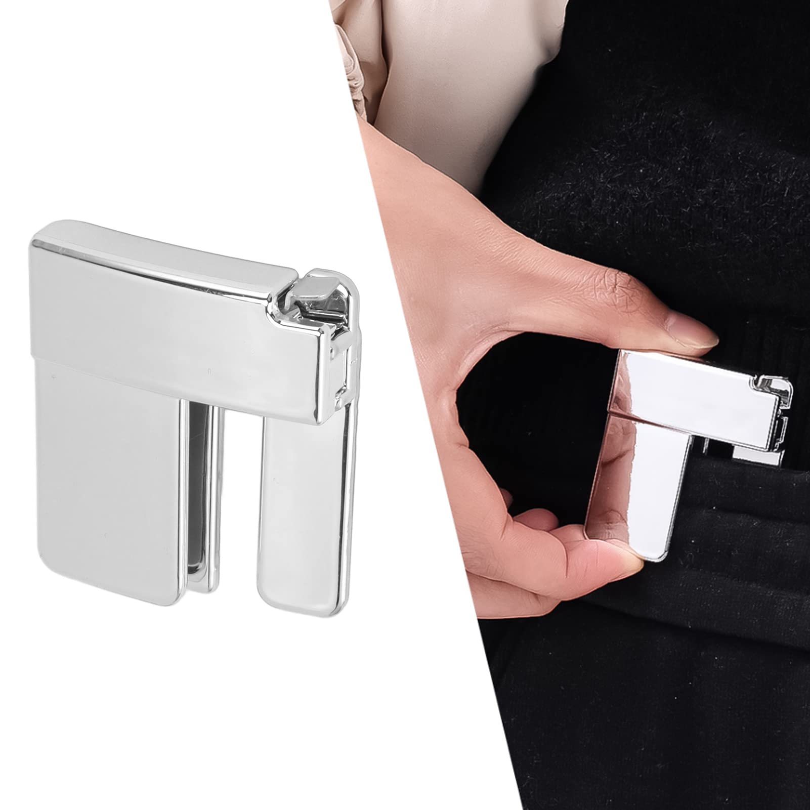 Yosoo Health Gear Ajustador de Cintura para Pantalones, Hebilla de Cintura Decorativa, Hebilla de Clip de Cinturón Multifunción para Pantalones, Faldas de Jeans, Ajuste Perfecto, Clip Instantáneo