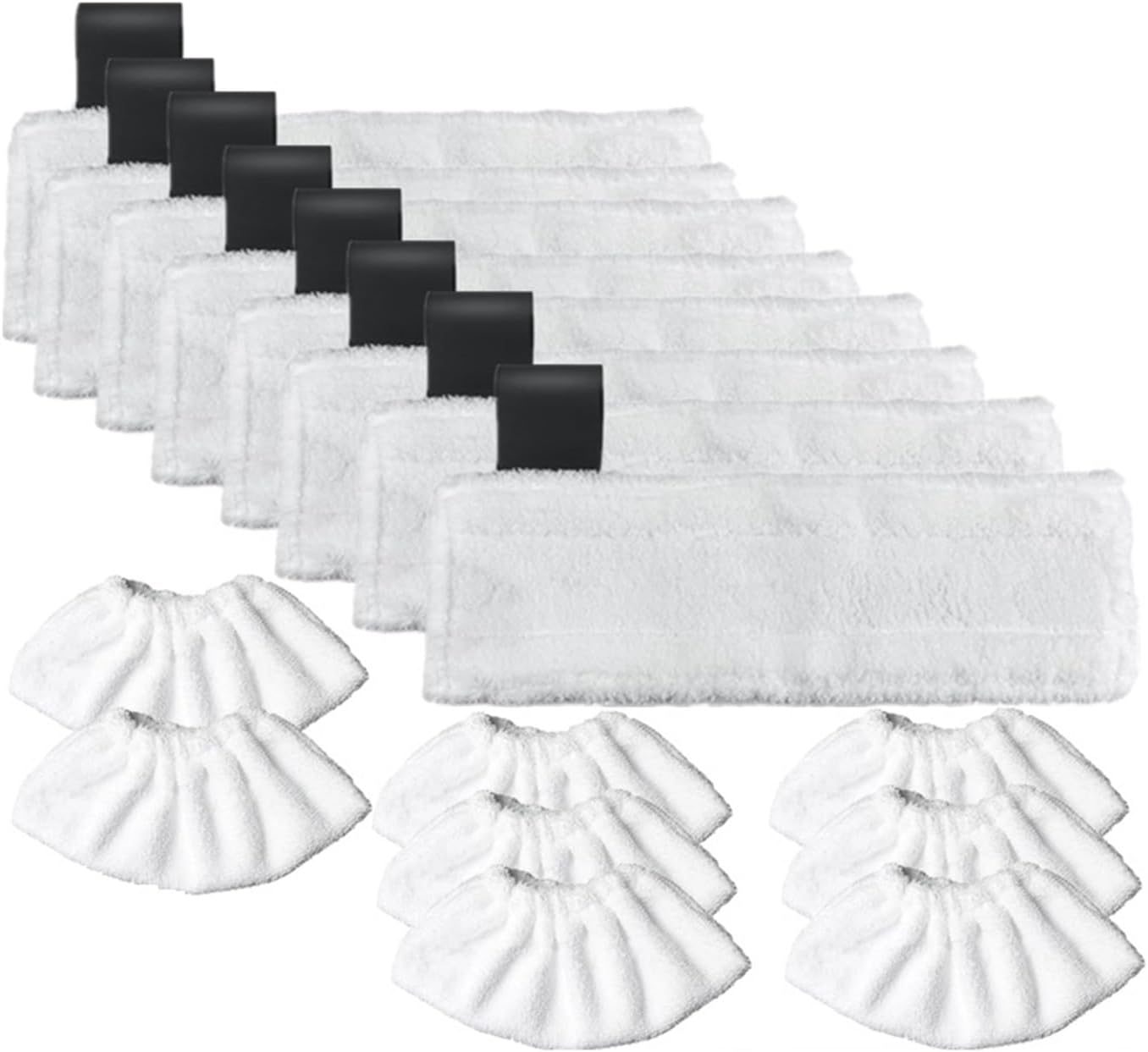 Steam Cleaner Replacement Accessories Microfiber Cleaning Pad Cover Steam Mop Cloth Rags，Compatible for Karcher Easyfix SC2 SC3 SC4 SC5 (Color : 16pcs)