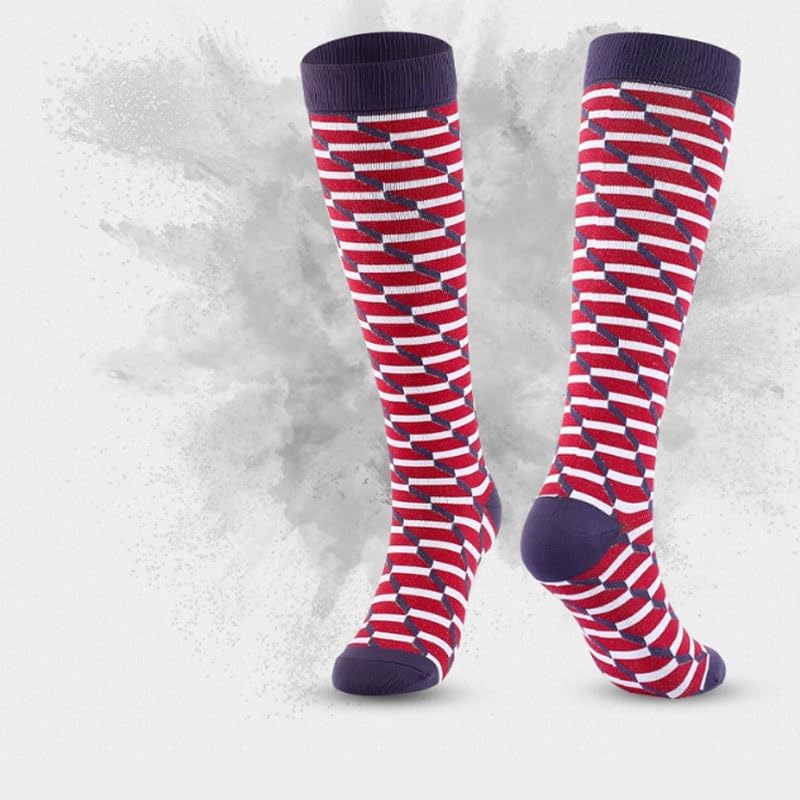 Sports compression stockings, sports socks, elastic pressure for Circulation, Athletic Recovery & Travel