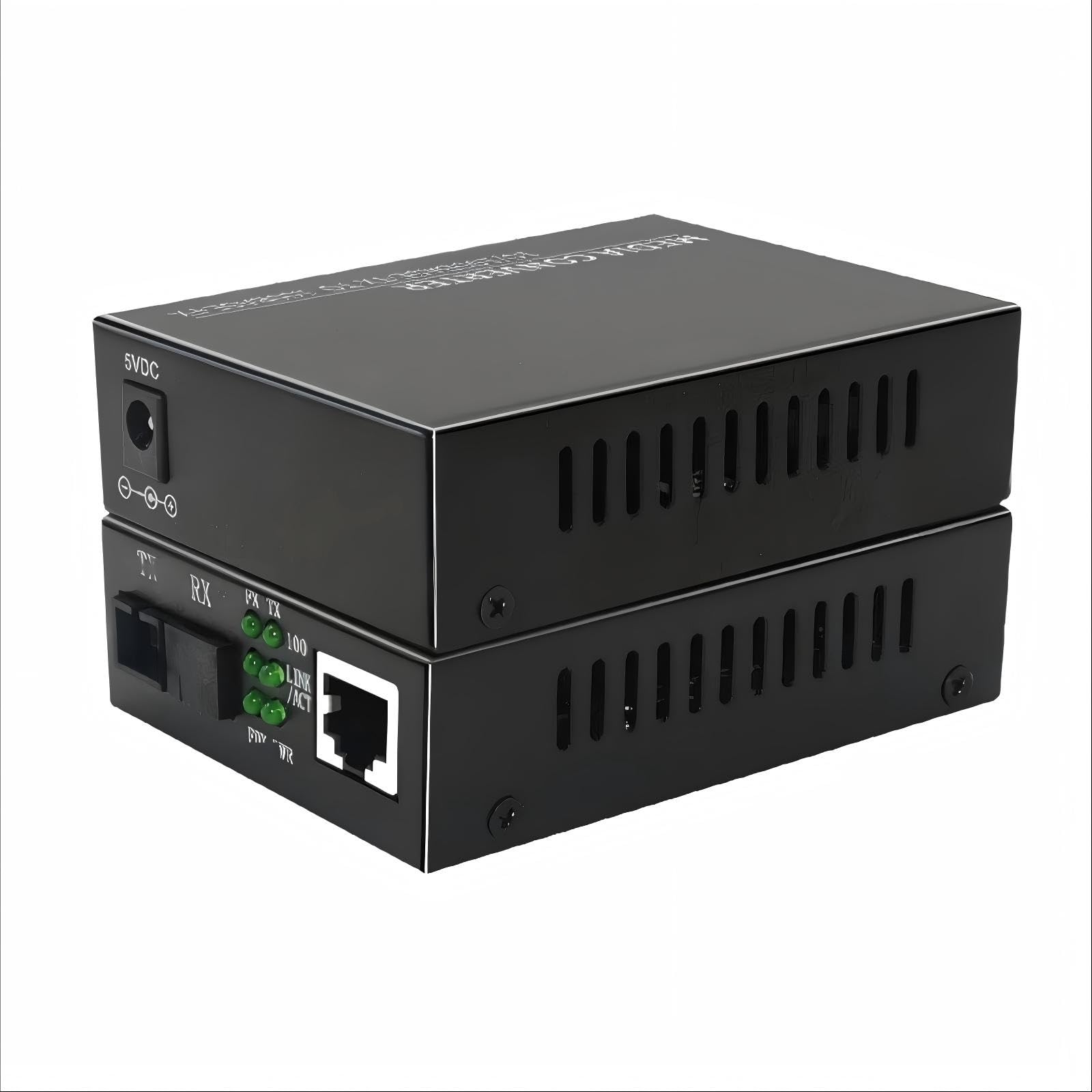 1 paire de convertisseur Ethernet De média à Fiber optique 100Mbps avec une large compatibilité