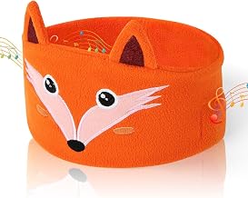 OFFCUP Bluetooth Sleep Mask, Children's Eye Mask, Sleep Headphones Bluetooth | Headband Headphones, Music Sleeping Headband Sleep Headphones Headband Sleeping Glasses for Children Nap Travel Fox