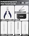 Toenail Clippers for Thick Nails, Large Nail Clippers for Thick & Ingrown Toenails Podiatrist Toenail Clippers Kits Stainless Steel Super Sharp Curved Blade Grooming Nail Tool for Man & Women gallery image