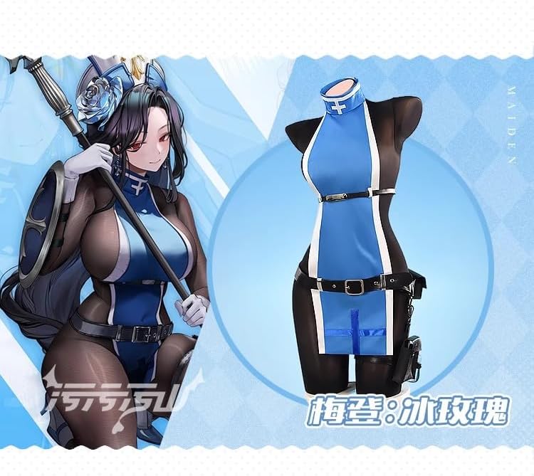メイデン 勝利の女神:NIKKE メイデン：アイスローズ コスプレ衣装+帽+